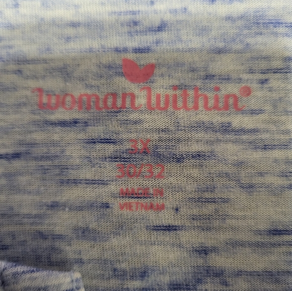 Woman Within Short-Sleeve V-Neck Tee - Picture 6 of 8